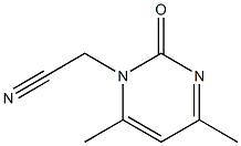 (4,6-dimethyl-2-oxopyrimidin-1(2H)-yl)acetonitrile Struktur