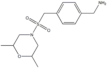 (4-{[(2,6-dimethylmorpholine-4-)sulfonyl]methyl}phenyl)methanamine