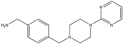 (4-{[4-(pyrimidin-2-yl)piperazin-1-yl]methyl}phenyl)methanamine Structure
