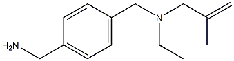 (4-{[ethyl(2-methylprop-2-en-1-yl)amino]methyl}phenyl)methanamine,,结构式