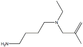 (4-aminobutyl)(ethyl)(2-methylprop-2-en-1-yl)amine 化学構造式