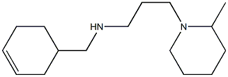 (cyclohex-3-en-1-ylmethyl)[3-(2-methylpiperidin-1-yl)propyl]amine 化学構造式