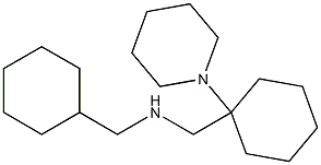 (cyclohexylmethyl)({[1-(piperidin-1-yl)cyclohexyl]methyl})amine,,结构式