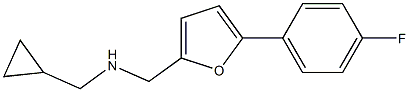 (cyclopropylmethyl)({[5-(4-fluorophenyl)furan-2-yl]methyl})amine Structure