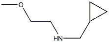 (cyclopropylmethyl)(2-methoxyethyl)amine,,结构式