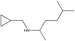 (cyclopropylmethyl)(5-methylhexan-2-yl)amine Structure