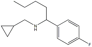 (cyclopropylmethyl)[1-(4-fluorophenyl)pentyl]amine,,结构式