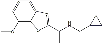 (cyclopropylmethyl)[1-(7-methoxy-1-benzofuran-2-yl)ethyl]amine,,结构式