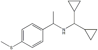 (dicyclopropylmethyl)({1-[4-(methylsulfanyl)phenyl]ethyl})amine,,结构式