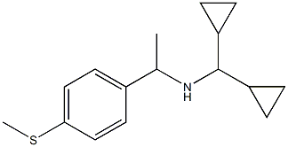 (dicyclopropylmethyl)({1-[4-(methylsulfanyl)phenyl]ethyl})amine|