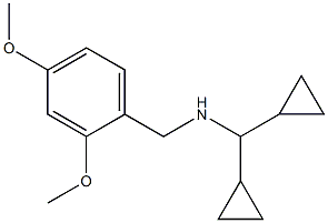 (dicyclopropylmethyl)[(2,4-dimethoxyphenyl)methyl]amine,,结构式