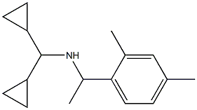 (dicyclopropylmethyl)[1-(2,4-dimethylphenyl)ethyl]amine 结构式