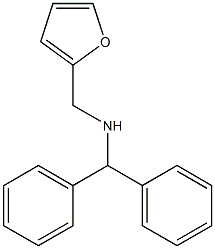 (diphenylmethyl)(furan-2-ylmethyl)amine Structure