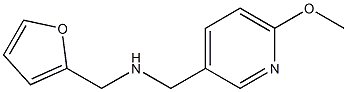 (furan-2-ylmethyl)[(6-methoxypyridin-3-yl)methyl]amine,,结构式