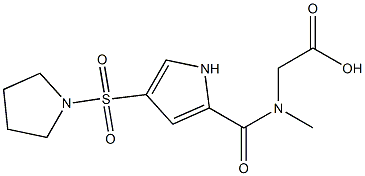 (methyl{[4-(pyrrolidin-1-ylsulfonyl)-1H-pyrrol-2-yl]carbonyl}amino)acetic acid