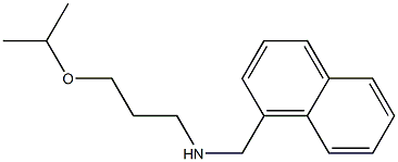 (naphthalen-1-ylmethyl)[3-(propan-2-yloxy)propyl]amine Struktur