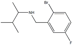 [(2-bromo-5-fluorophenyl)methyl](3-methylbutan-2-yl)amine,,结构式