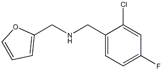 [(2-chloro-4-fluorophenyl)methyl](furan-2-ylmethyl)amine Structure