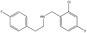 [(2-chloro-4-fluorophenyl)methyl][2-(4-fluorophenyl)ethyl]amine Structure