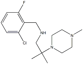 [(2-chloro-6-fluorophenyl)methyl][2-methyl-2-(4-methylpiperazin-1-yl)propyl]amine,,结构式