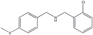 [(2-chlorophenyl)methyl]({[4-(methylsulfanyl)phenyl]methyl})amine,,结构式