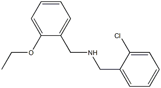 [(2-chlorophenyl)methyl][(2-ethoxyphenyl)methyl]amine,,结构式