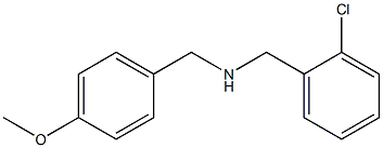 [(2-chlorophenyl)methyl][(4-methoxyphenyl)methyl]amine,,结构式