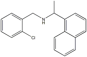 [(2-chlorophenyl)methyl][1-(naphthalen-1-yl)ethyl]amine 化学構造式