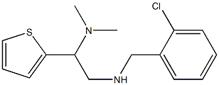 [(2-chlorophenyl)methyl][2-(dimethylamino)-2-(thiophen-2-yl)ethyl]amine Structure