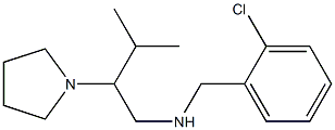 [(2-chlorophenyl)methyl][3-methyl-2-(pyrrolidin-1-yl)butyl]amine,,结构式