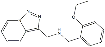 [(2-ethoxyphenyl)methyl]({[1,2,4]triazolo[3,4-a]pyridin-3-ylmethyl})amine Structure