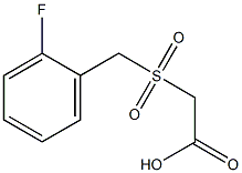 [(2-fluorobenzyl)sulfonyl]acetic acid Structure