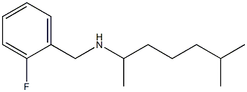 [(2-fluorophenyl)methyl](6-methylheptan-2-yl)amine Struktur