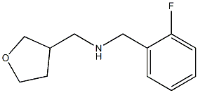 [(2-fluorophenyl)methyl](oxolan-3-ylmethyl)amine Structure