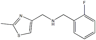 [(2-fluorophenyl)methyl][(2-methyl-1,3-thiazol-4-yl)methyl]amine Structure