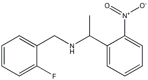 [(2-fluorophenyl)methyl][1-(2-nitrophenyl)ethyl]amine Structure