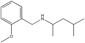 [(2-methoxyphenyl)methyl](4-methylpentan-2-yl)amine,,结构式