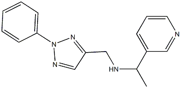 [(2-phenyl-2H-1,2,3-triazol-4-yl)methyl][1-(pyridin-3-yl)ethyl]amine Struktur