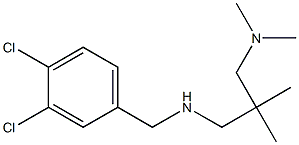 [(3,4-dichlorophenyl)methyl]({2-[(dimethylamino)methyl]-2-methylpropyl})amine Structure