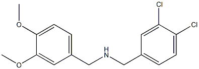 [(3,4-dichlorophenyl)methyl][(3,4-dimethoxyphenyl)methyl]amine 化学構造式