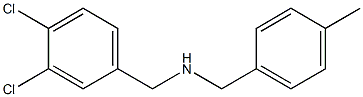 [(3,4-dichlorophenyl)methyl][(4-methylphenyl)methyl]amine Structure
