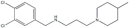 [(3,4-dichlorophenyl)methyl][3-(4-methylpiperidin-1-yl)propyl]amine Structure