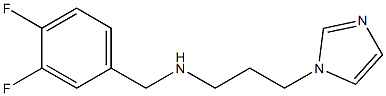 [(3,4-difluorophenyl)methyl][3-(1H-imidazol-1-yl)propyl]amine Structure