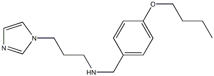 [(4-butoxyphenyl)methyl][3-(1H-imidazol-1-yl)propyl]amine 化学構造式