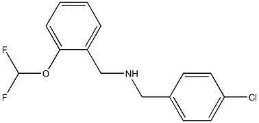 [(4-chlorophenyl)methyl]({[2-(difluoromethoxy)phenyl]methyl})amine