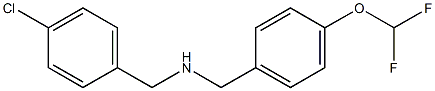  [(4-chlorophenyl)methyl]({[4-(difluoromethoxy)phenyl]methyl})amine
