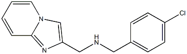 [(4-chlorophenyl)methyl]({imidazo[1,2-a]pyridin-2-ylmethyl})amine 结构式