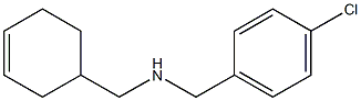 [(4-chlorophenyl)methyl](cyclohex-3-en-1-ylmethyl)amine Struktur