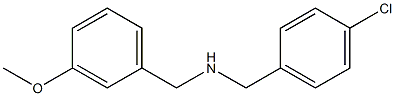 [(4-chlorophenyl)methyl][(3-methoxyphenyl)methyl]amine,,结构式