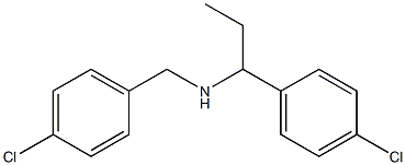 [(4-chlorophenyl)methyl][1-(4-chlorophenyl)propyl]amine Struktur